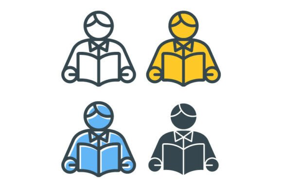Reading Student Icon Set: Practical Design Review for Real Embroidery Use