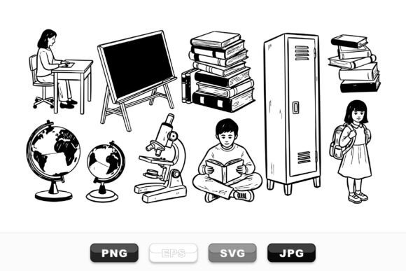 School Education Clipart Set: An Embroidery Review
