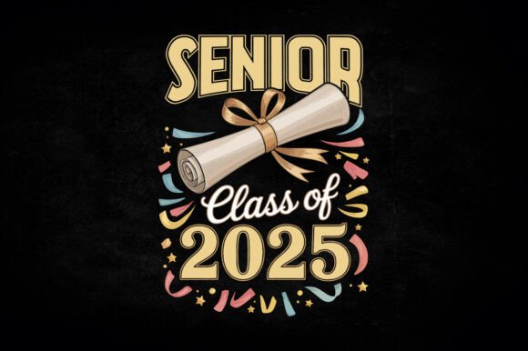 Senior Class of 2025 Vector SVG Design for Crafts & Graphics Projects