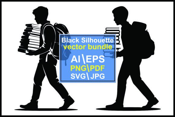 Silhouettes Students Carrying Books: An Embroidery Review