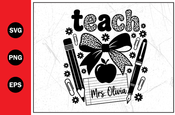 Teach Apple Pencil SVG: Graphics & T-Shirt Designs