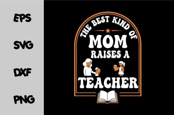 Teacher Mom Quote SVG Retro Design: Graphics & Freebies
