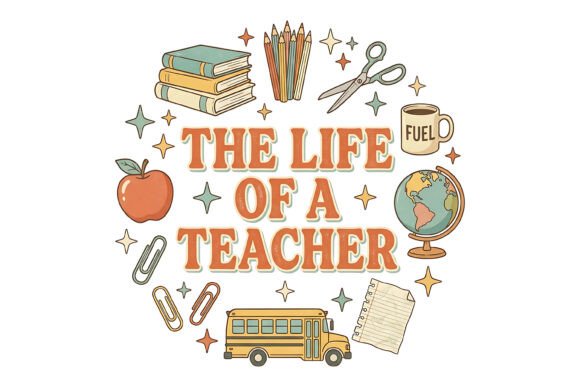 The Life of a Teacher SVG: Graphics & T-Shirt Designs